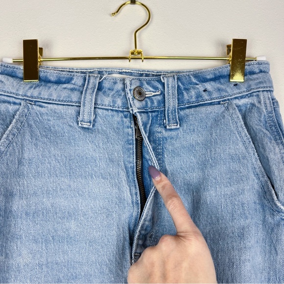 Abercrombie & Fitch Curve Love The 90s Relaxed Jeans High Rise Carpenter Size 25 - Picture 7 of 11